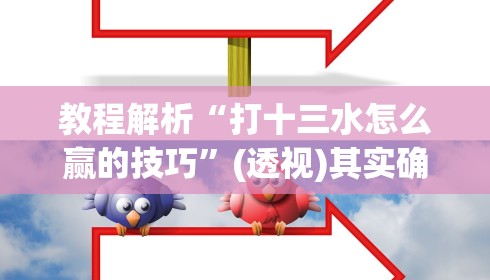 教程解析“打十三水怎么赢的技巧”(透视)其实确实有挂