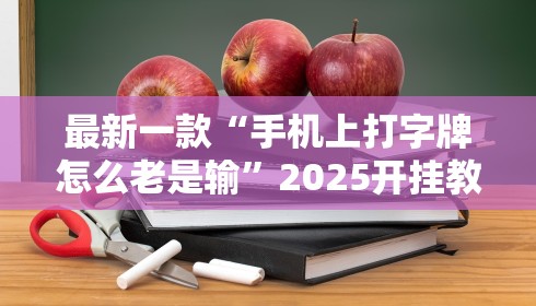 最新一款“手机上打字牌怎么老是输”2025开挂教程步骤