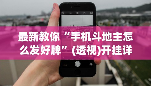 最新教你“手机斗地主怎么发好牌”(透视)开挂详细教程