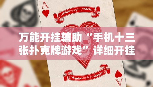 万能开挂辅助“手机十三张扑克牌游戏”详细开挂玩法