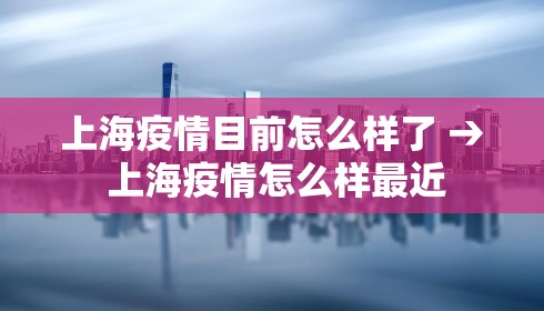 上海疫情目前怎么样了 → 上海疫情怎么样最近