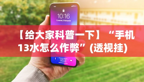 【给大家科普一下】“手机13水怎么作弊”(透视挂)辅助透视教程
